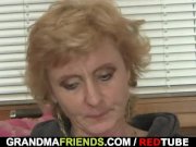 Mature lady enjoys two fresh cocks 1/16