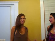 Amateur girls eat pussy in casting interview 3/16