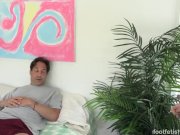 Jenna Reid Sexy Red Toes Wrapped Around Cock  1/16