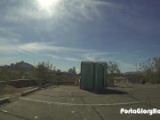 Porta Gloryhole boyish blonde sucks strangers 1/16