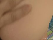 Blonde with big natural tits riding a cock 13/16