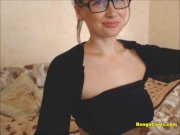 Shy cutie absorbedly fucks her wet slits with red toy and teases webcam 1/16