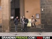 Hard threesome with naughty granny 5/16