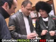 Hard threesome with naughty granny 6/16