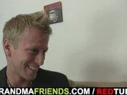 Old bitch jumps on his big meat 9/16