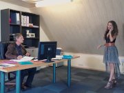 Young mistress kinky cumshot swallowing from her old boss 3/16