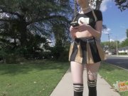 Schoolgirl With Pigtails Likes It Rough 2/16