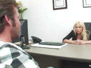 Lucky guy fucks boss Britney during his job interview 2/16