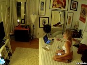 lesbian teen step sister caught giving her pussy a massage trying to squirt 1/16