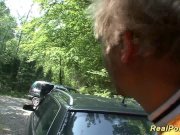 teen backseat banged in the forest 1/16