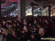 lesbian sex show on public stage 2/16