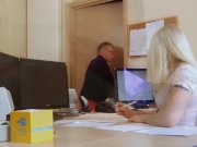 Secretary hairy young pussy amazing fuck for boss big old cock 1/16