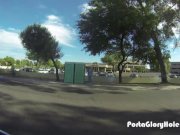 Porta Gloryhole Redhead moth pumped full of cum 14/16