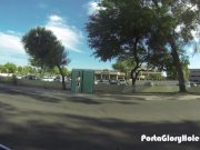 Porta Gloryhole Redhead moth pumped full of cum 16/16