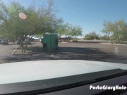 Mature blonde sucks cocks in porta potty gloryhole 13/16
