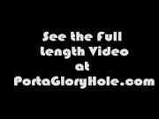 Porta Gloryhole teen gets her fill of cum 1/16