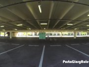 Porta Gloryhole teen gets her fill of cum 12/16