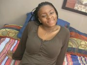 Curvy black chick giving head to white guy 1/16