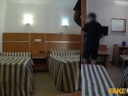 Sexy Spanish Blonde exhibitionist fucked by Policeman 6/16