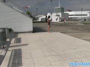 PublicAgent Fit wannabe model cheats on boyfriend with stranger in public 1/16