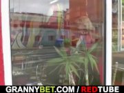 Huge titted granny tastes yummy cock 6/16