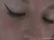 Flamboyant blonde stabs herself with a purple toy 16/16