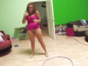 Sexy Natasha plays and masturbates on set 6/16