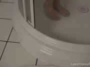 Glamorous busty blonde lets you in her shower 2/16
