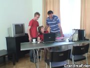 Threesome office fucking with granny 6/16