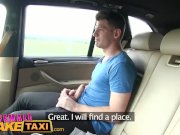 FemaleFakeTaxi Horny blonde taxi driver loves young guy’s cock 4/16