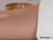 Massage Rooms Innocent blonde Milf has intense orgasm before creampie 4/16