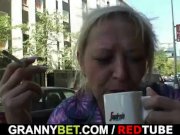 Old granny is banged by an young pickuper 2/16