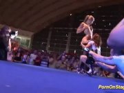 lesbian pornshow on public stage 15/16