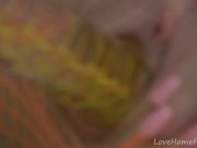 Horny sweetheart in fishnet lingerie masturbates with vigor  14/16