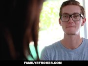 FamilyStrokes - Horny Step Sis Welcomes her Big Bro 4/16