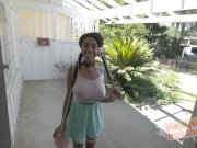 Black Cutie with Huge Tits Hooks Up with Guy 2/16