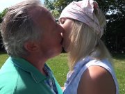 College girl wet pussy outdoor fucking fat old man in doggy style   2/16