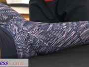 FitnessRooms Ivana Sugar has a full body and pussy stretch with trainer 4/16