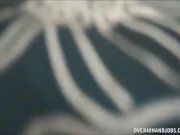 Milf touching herself befor giving a handjob 8/16