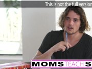 Young stud fucks blonde MILF and tiny daughter 4/16