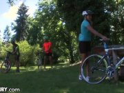 Ass Fucked by 2 Dudes on the Bike Trail 1/16