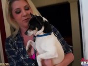 Big boob teen girl at porn audition masturbating 1/16