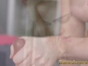 DaneJones Big tits British blonde Carly Rae eats a fat cock 3/16