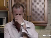 Horny Housewife Sienna Day Fucks Two Men In the Kitchen 5/16