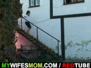 Wife gets mad when finds her man fucking mother in law    16/16