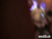 Gang bang double fisting and ass fucked skinny teen slut 6/16