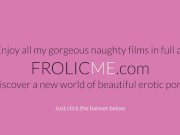 FROLICME - Slender blond devours boy friends huge cock 16/16