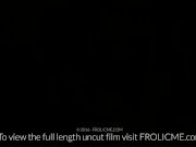 FROLICME - Slender blond devours boy friends huge cock 2/16