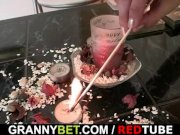 She takes fresh cock from behind 1/16