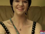 Amateur girl plays with her wet pussy 3/16